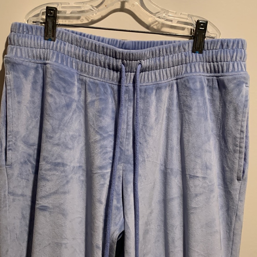 PINK Victoria’s Secret’s blue velour pants - Picture 10 of 13